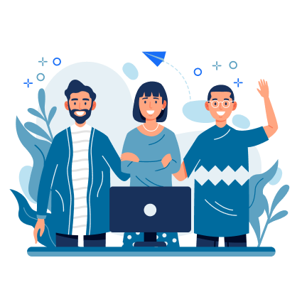 Ilustrasi Dedicated Team