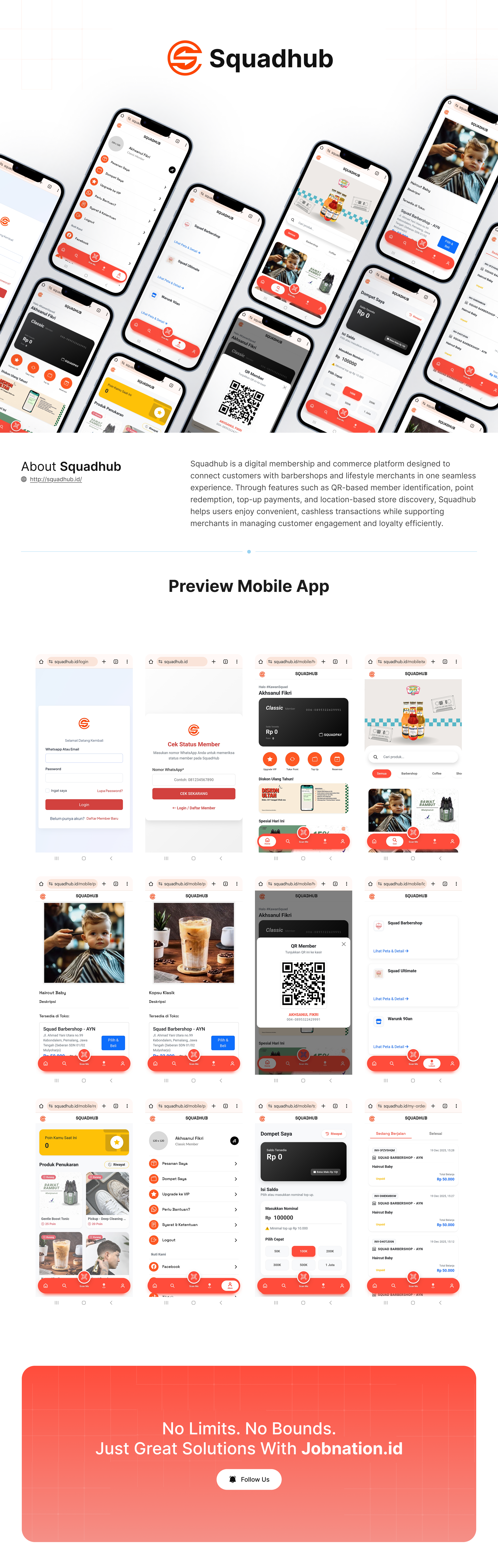 Preview Proyek Squadhub