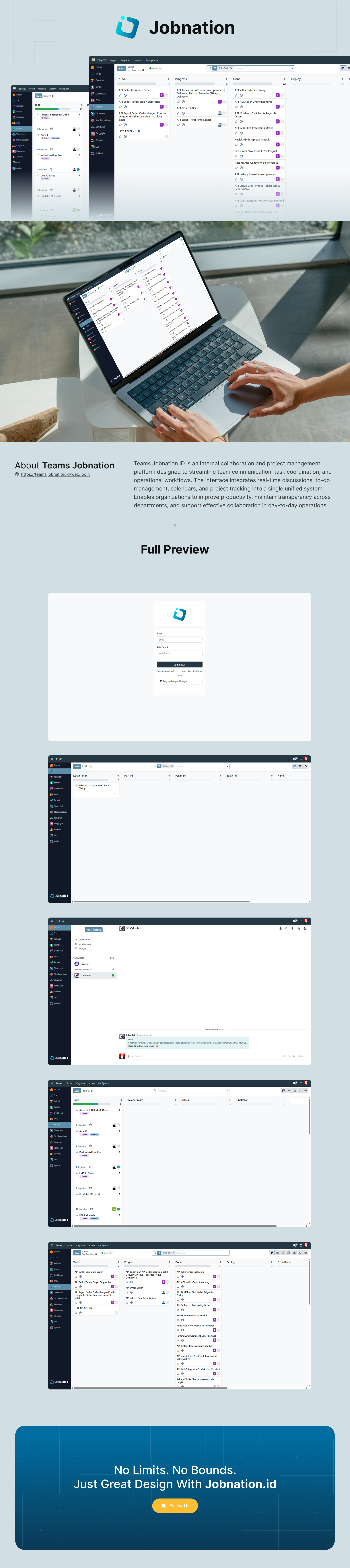 Preview Proyek Internal Teams Jobnation (Odoo Custom)